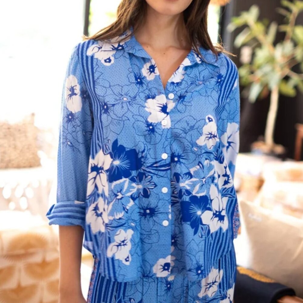 Alicia Bell Button Down Shirt size L